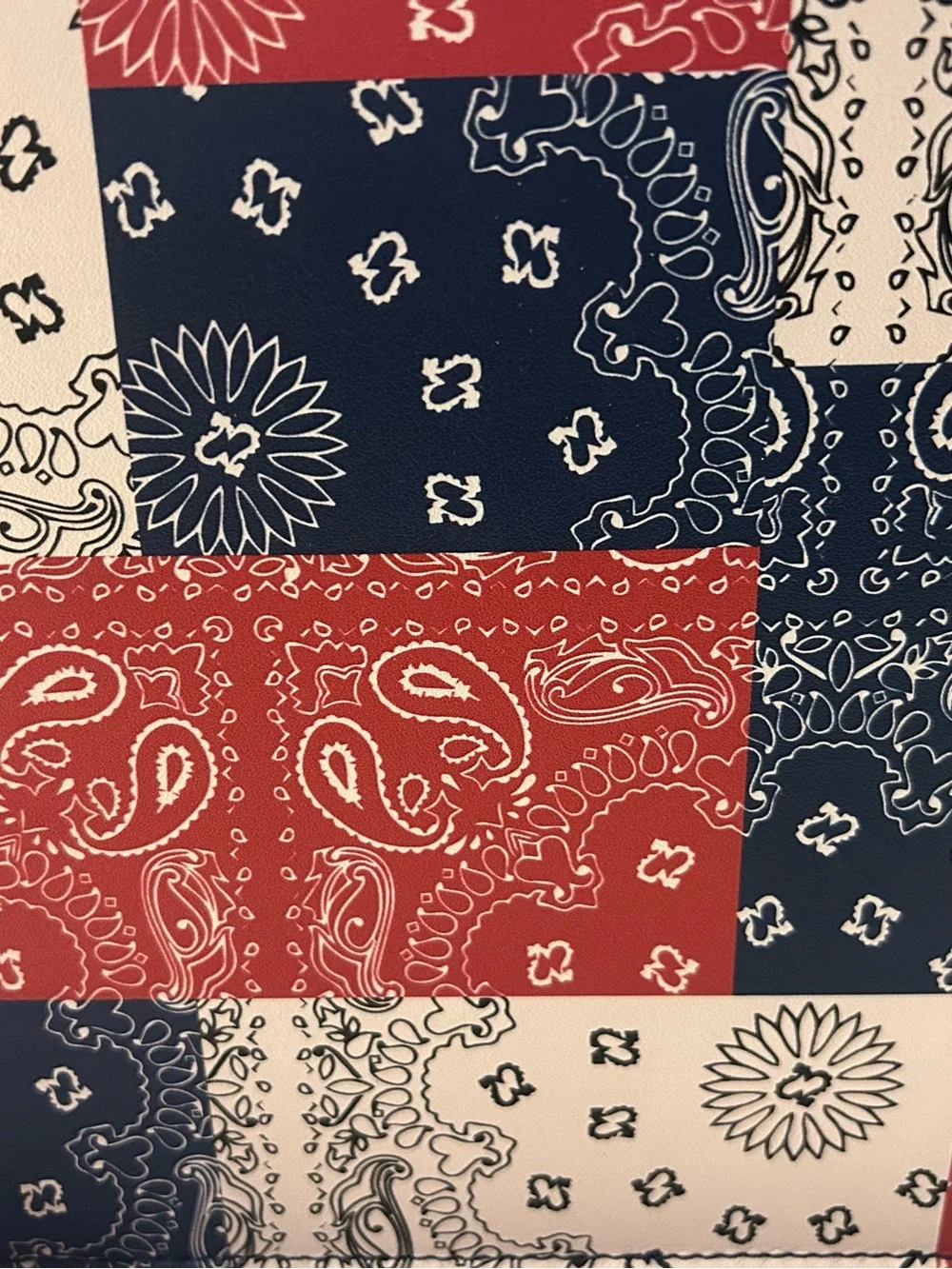 “New” Steve Madden Women's Patchwork Bandana Print Satchel w/ matching card hldr